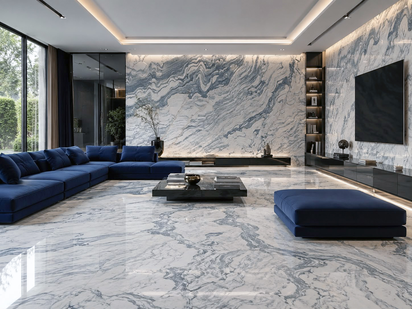 Marble application for reception & entrance