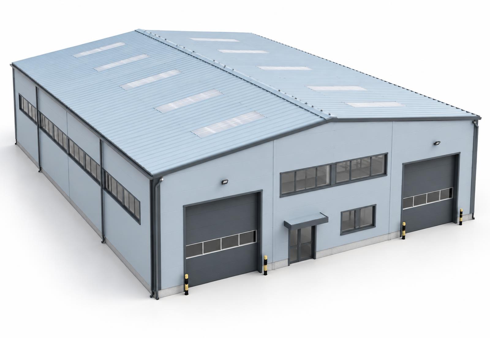 Complete industrial building envelope system